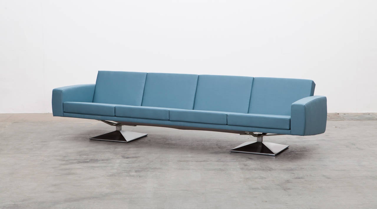 Modern Sofa and two Lounge Chairs by Antoine Philippon and  Jacqueline Lecoq