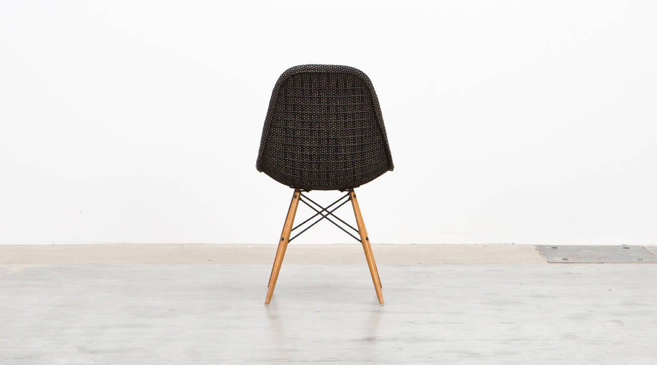 Mid-Century Modern Charles & Ray Eames Chair with Alexander Girard fabric