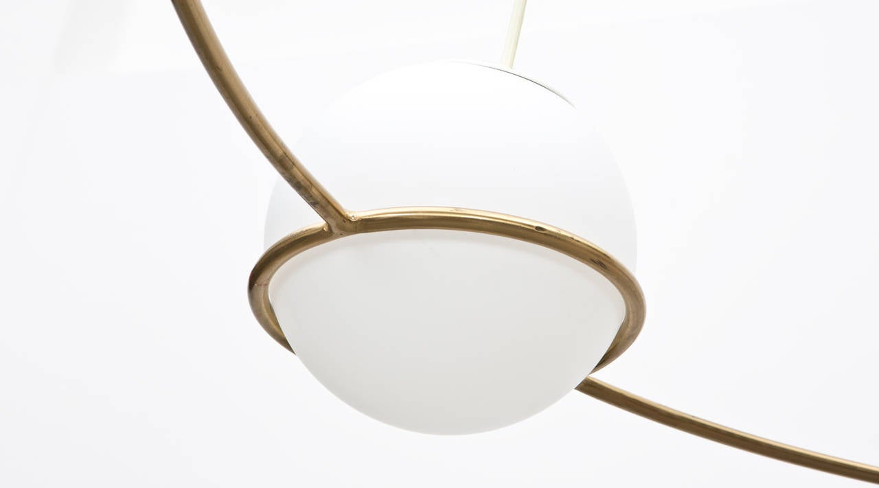 Mid-20th Century Big Ceiling Lamp in Style of Gino Sarfatti 'x'