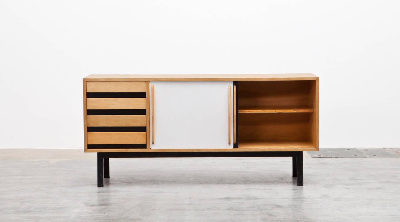 Mid-Century Modern Charlotte Perriand Sideboard in ash