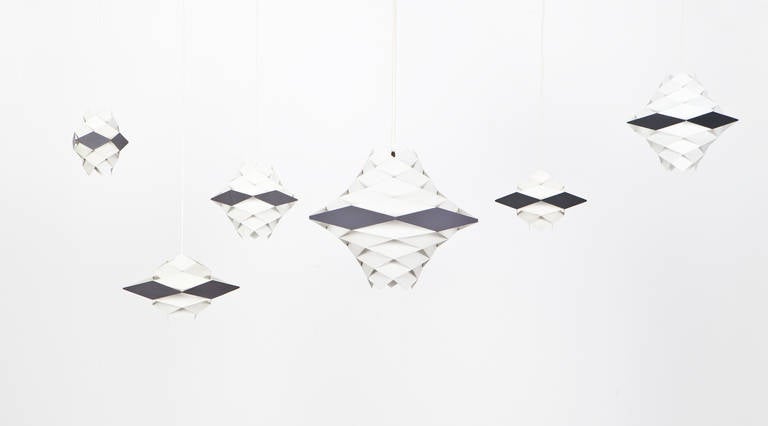 Danish Set of Preben Dahl Ceiling Lamps