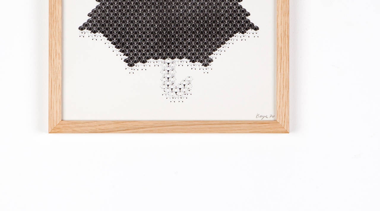 1970s Serigraphy by German Artist Thomas Bayrle