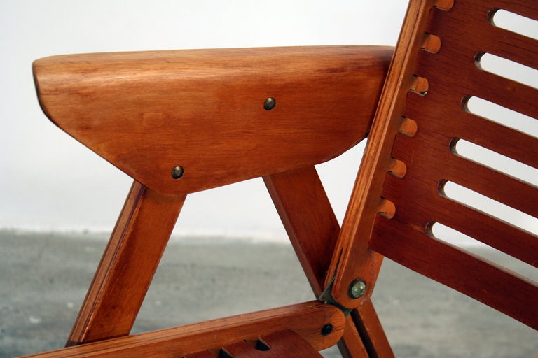 Slovenian Pair of Nico Kralj Wooden Folding Chairs 