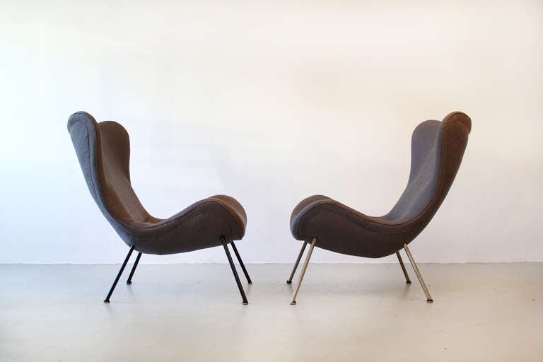 A Pair of Fritz Neth Lounge Chairs by Correcta 1954 In Good Condition For Sale In Frankfurt, Hessen, DE