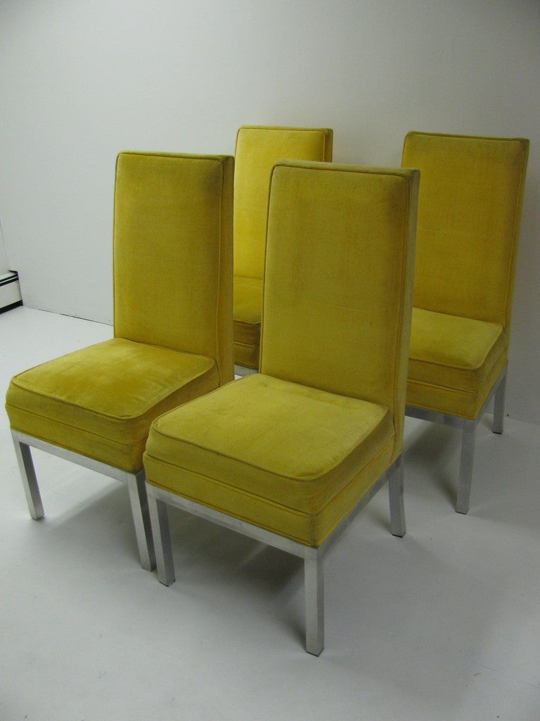 Mid-Century Modern Set of Four Tallback Mid Century Modern Dining Chairs Robsjohn-Gibbings