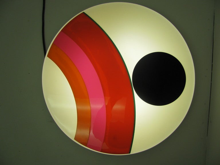 Italian Eugenio Carmi Mid Century Modern Art Sconce Sculpture Installation