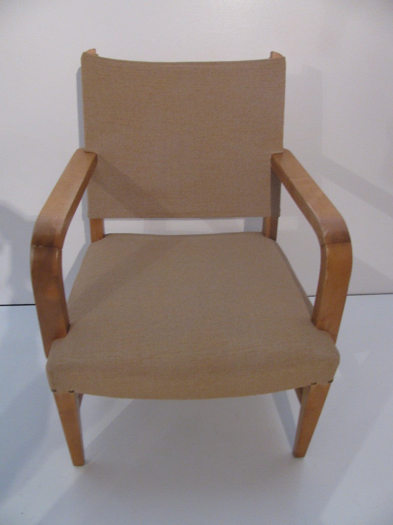 Art Deco Mid Century Modern Hollywood Regency French 1940 Directoire Armchairs For Sale 2