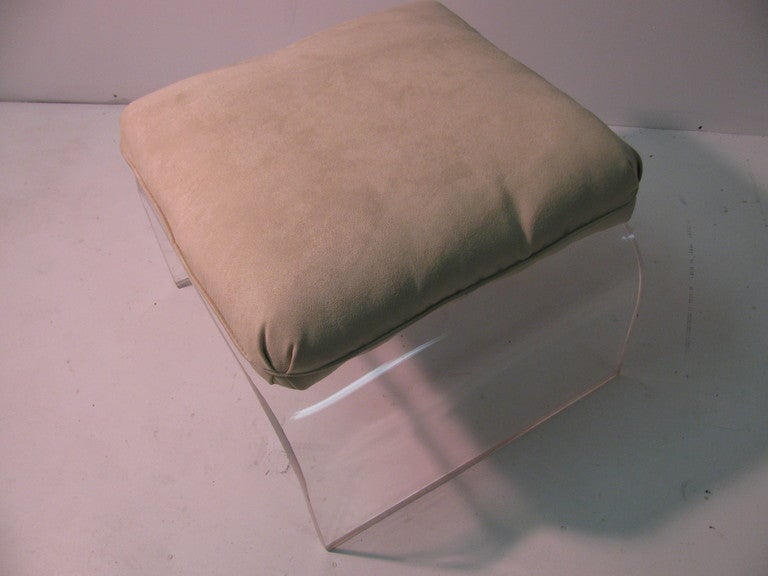 Mid-Century Modern Club Chair Ottoman Milo Baughman 