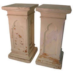 Pair Of Large Gothic Pedestals By Daprato Studios