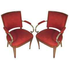 Pair Of Formal Chairs By Axel Einar Hjort For Nordiska Kompaniet