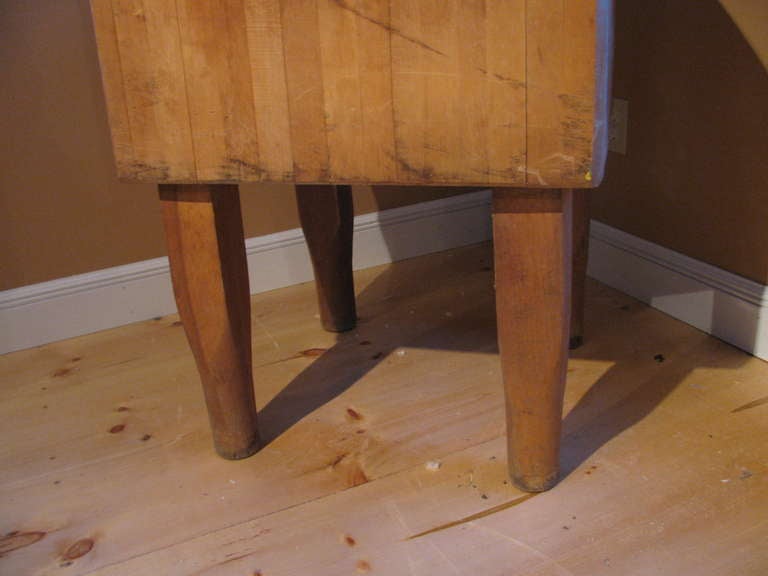 Massiver Butchers Block-Tisch aus Ahornholz (amerikanisch)