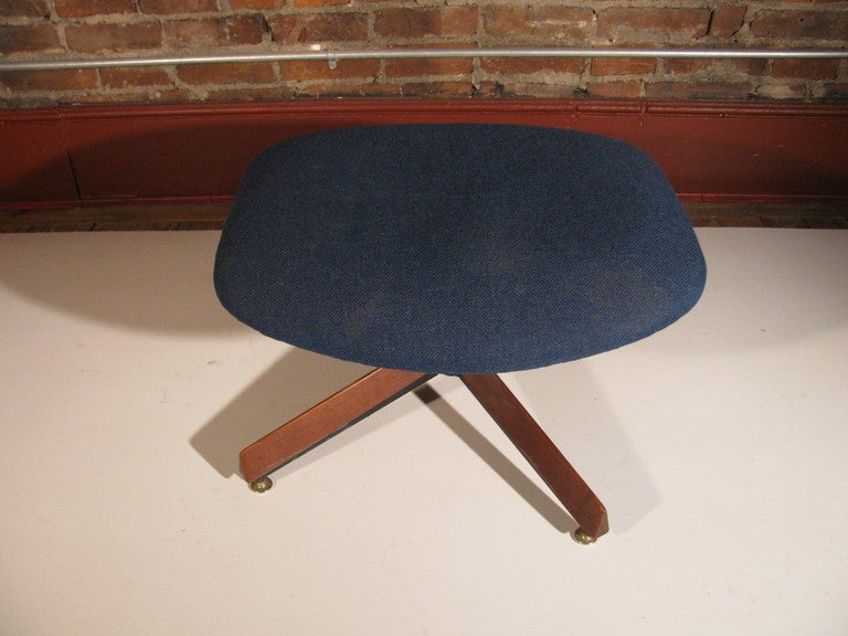 Mid-Century Modern Adrian Pearsall Highback Lounge Chair with Ottoman 2