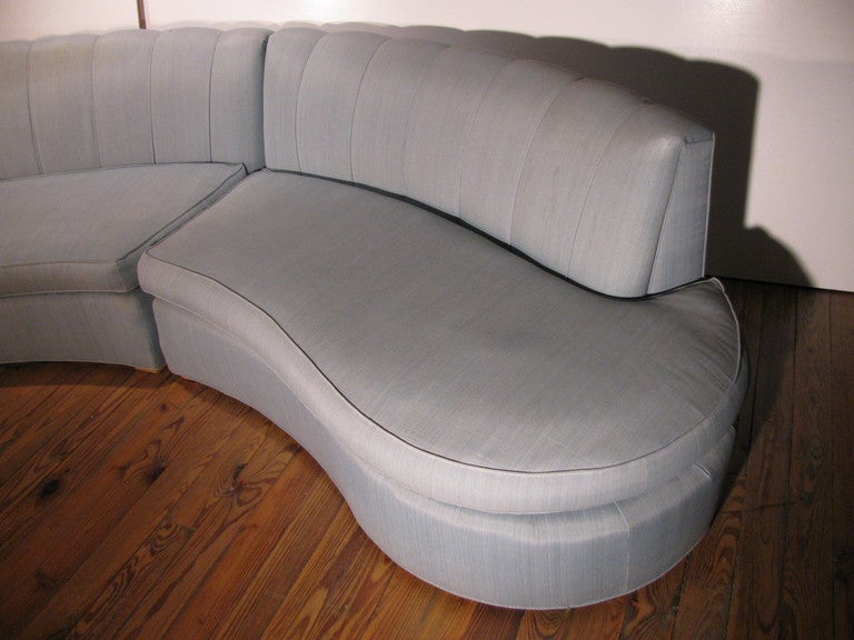 Mid-Century Modern Two Piece Mid Century Sofa in The Style of Adrian Pearsall