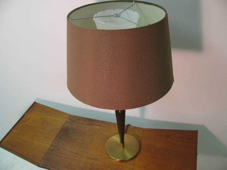 Pair of Mid Century Tall Rembrandt Table Lamps For Sale 1