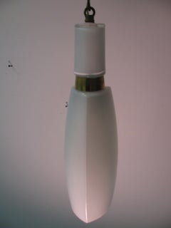 Pair of Mid-Century Murano Barovier & Toso Hanging Pendant Lamps