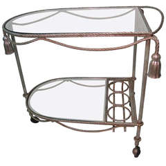 Rope and Tassel Bar Cart from Italy