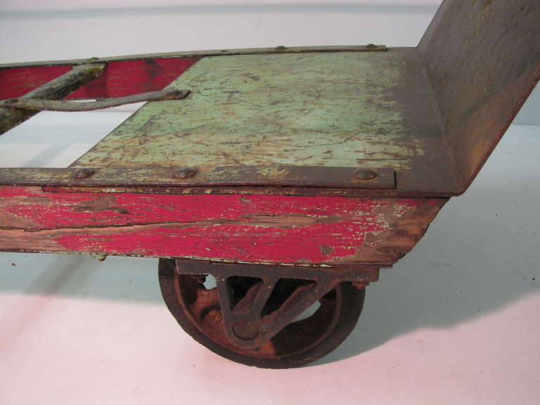 Early Industrial Hand Truck Cocktail Table 1
