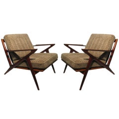 Pair of Poul Jensen Z Chairs For Selig