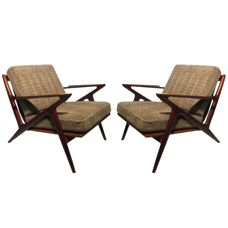 Pair of Poul Jensen Z Chairs For Selig