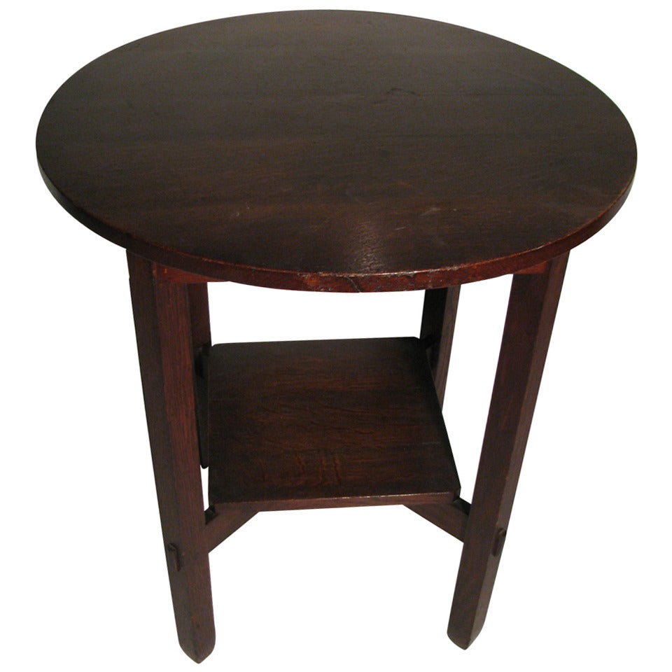 Arts & Crafts Stickley Brothers Lamp Table circa 1910