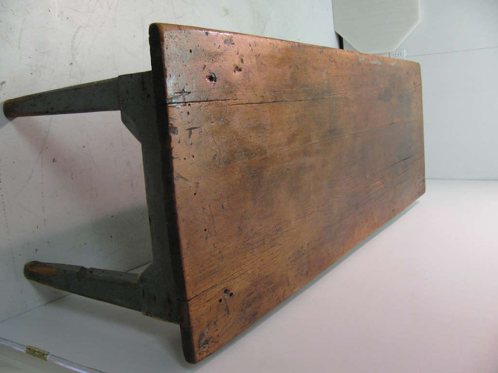 Primitive 19th c. New York State Pine Farm Dining Table