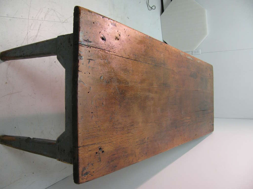 19th c. New York State Pine Farm Dining Table 1