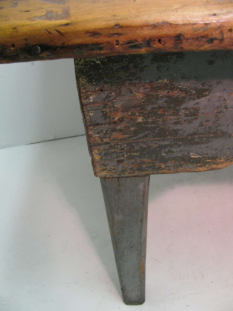 19th c. New York State Pine Farm Dining Table 4