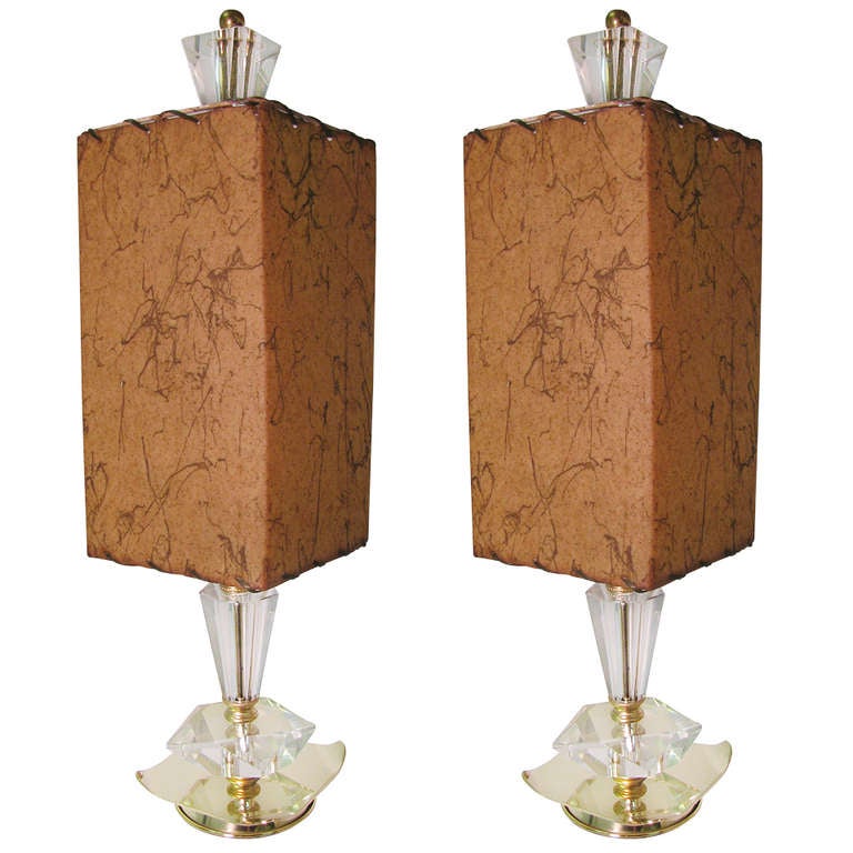 Brilliant Cut Crystal Table Lamp at 1stdibs