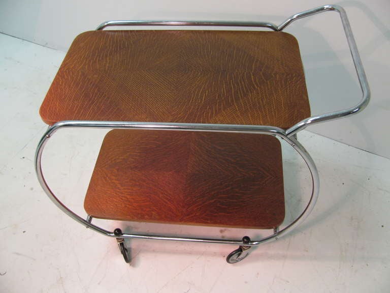 Bauhaus Art Deco Modernist Bar Cart 1