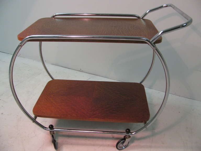 Bauhaus Art Deco Modernist Bar Cart 2
