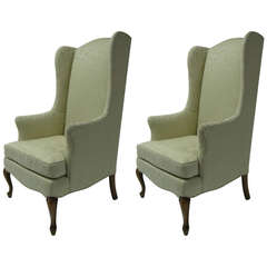 Pair of Petite Wingback Armchairs 2
