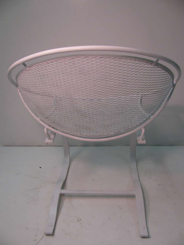 Mid-Century Modern Pair of Salterini Clam Shell Outdoor Lounge Chairs