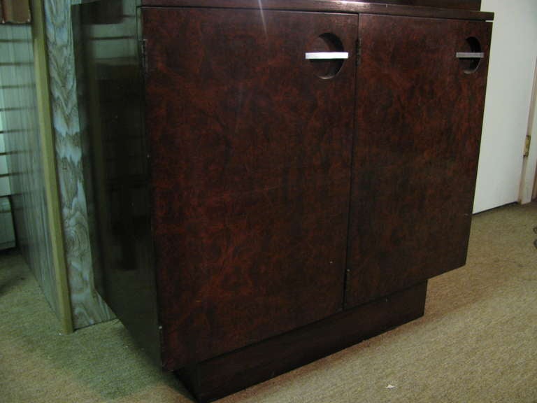 Gilbert Rohde Streamlined Art Deco Tall Cabinet In Good Condition In Port Jervis, NY