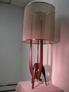 Paar moderne Adrian Pearsall-Tischlampen aus der Mitte des Jahrhunderts