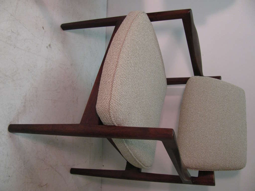 Pair of Danish Mid-Century Modern Armchairs Attributed to Jens Risom 1
