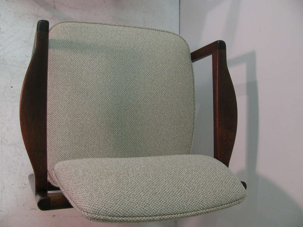 Pair of Danish Mid-Century Modern Armchairs Attributed to Jens Risom 3