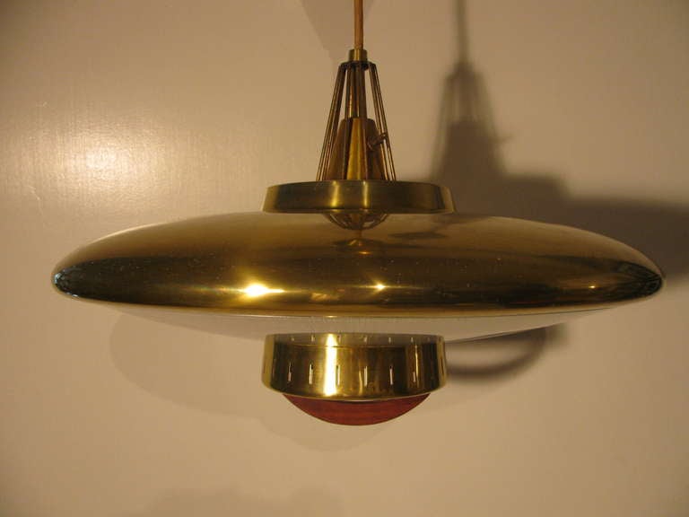 Mid-Century Modern Mid Century Modern Pendant Lamp Manner of Paavo Tynell