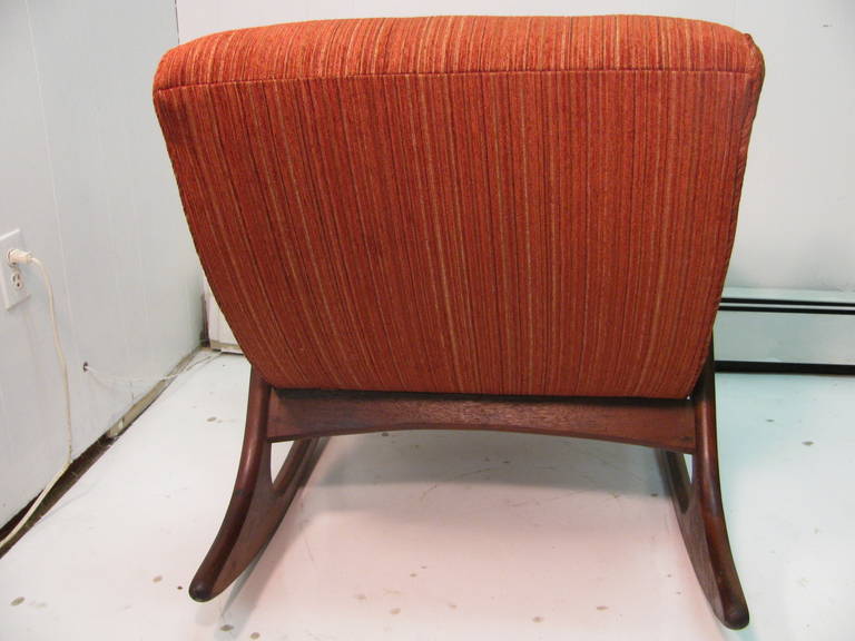 Sculptural Adrian Pearsall Mid-Century Modern Rocker In Good Condition In Port Jervis, NY