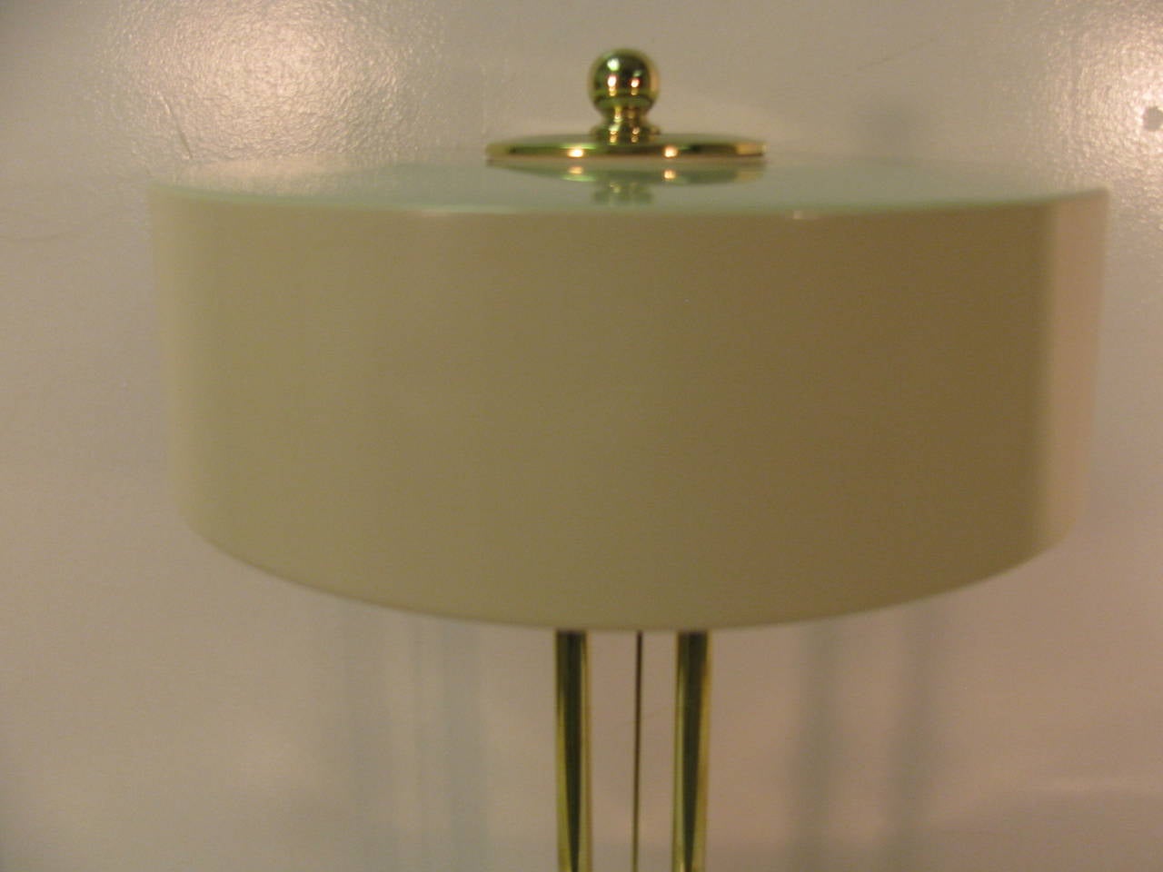 American Mid Century Modernist Brass Desk Table Lamp