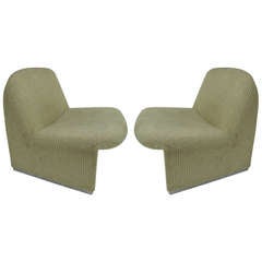 Pair Of Giancarlo Piretti "Alky" Lounge Chairs