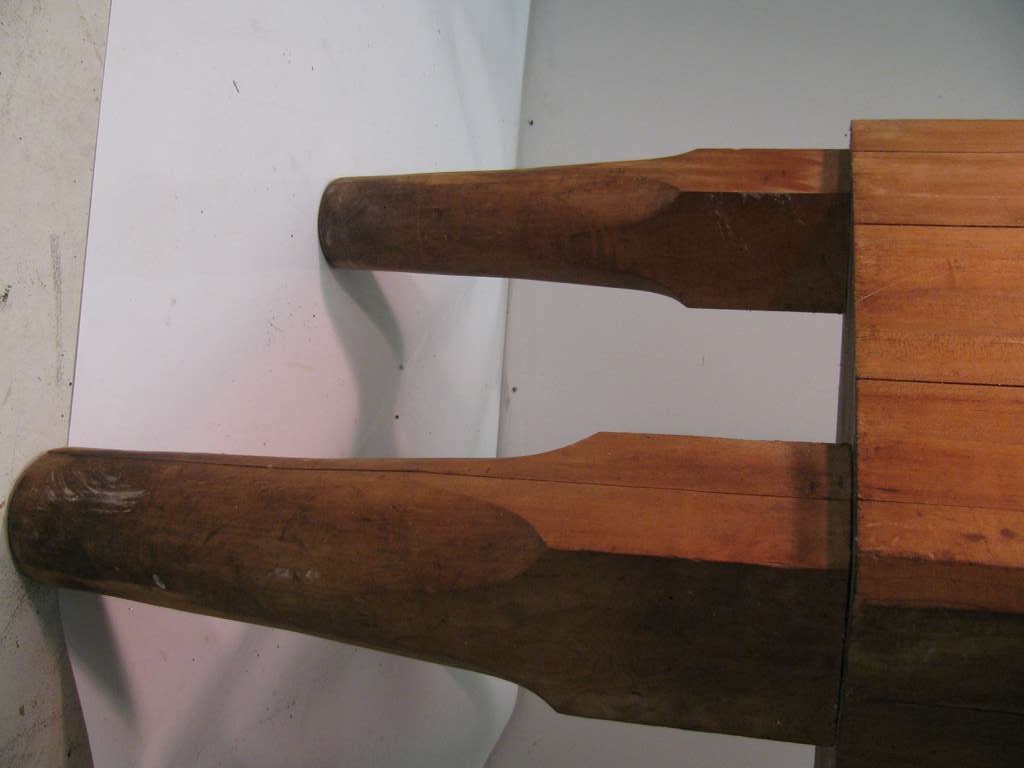 Amazing Massive Butcher Block Table From Upstate New York In Good Condition In Port Jervis, NY