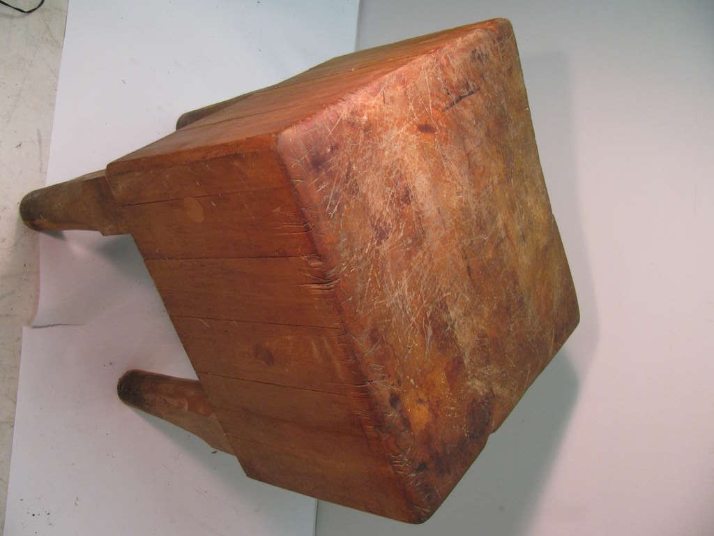 Amazing Massive Butcher Block Table From Upstate New York 1