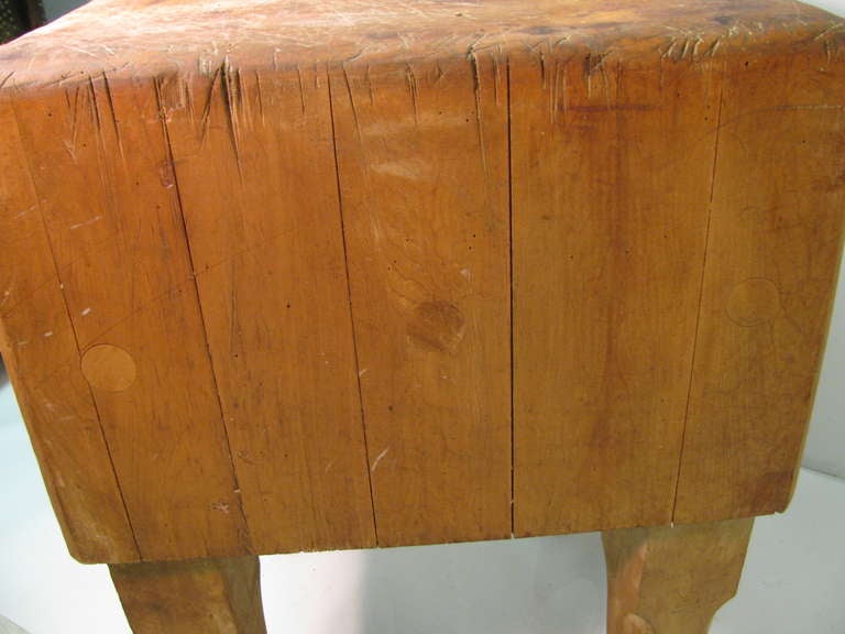 Amazing Massive Butcher Block Table From Upstate New York 3