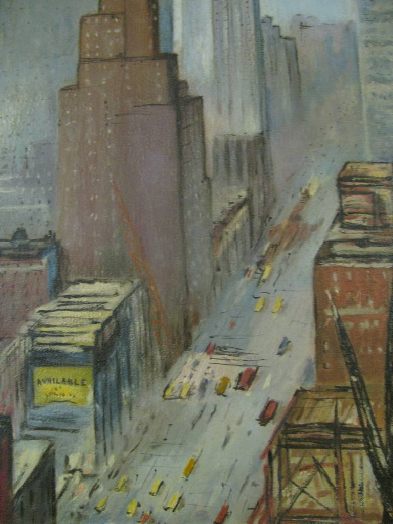 Lower Manhattan NYC Oil On Canvas, Boudreau 1