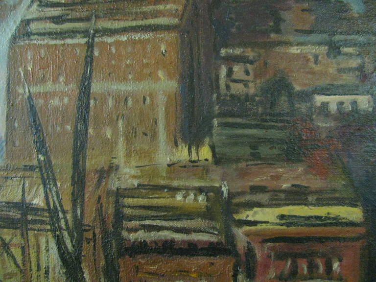 Lower Manhattan NYC Oil On Canvas, Boudreau 2