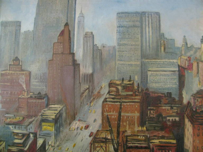 Lower Manhattan NYC Oil On Canvas, Boudreau 3