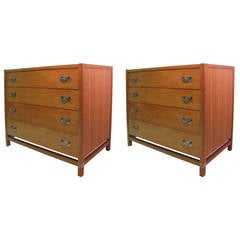 Pair of Mid-Century Danish Modern Teak Bachelor Chests