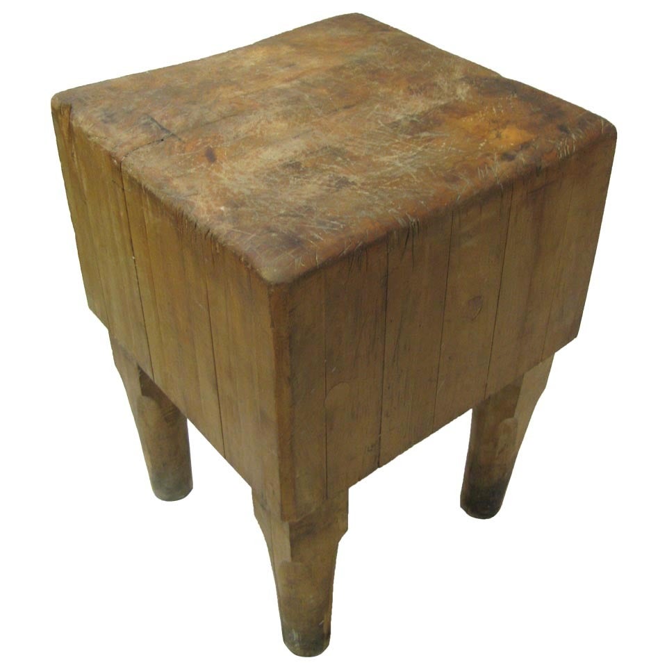 Amazing Massive Butcher Block Table From Upstate New York