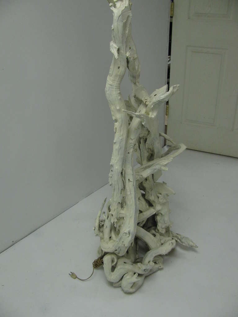 Mid-20th Century Mid Century Modern Sculptural Driftwood Floor Lamp, circa 1960 For Sale
