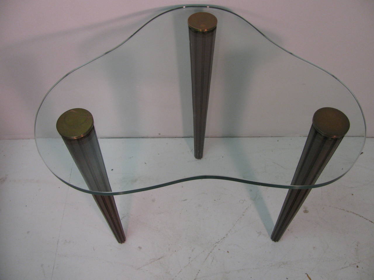 American Pair of Mid Century Cloud Form Side Tables By Gilbert Rohde